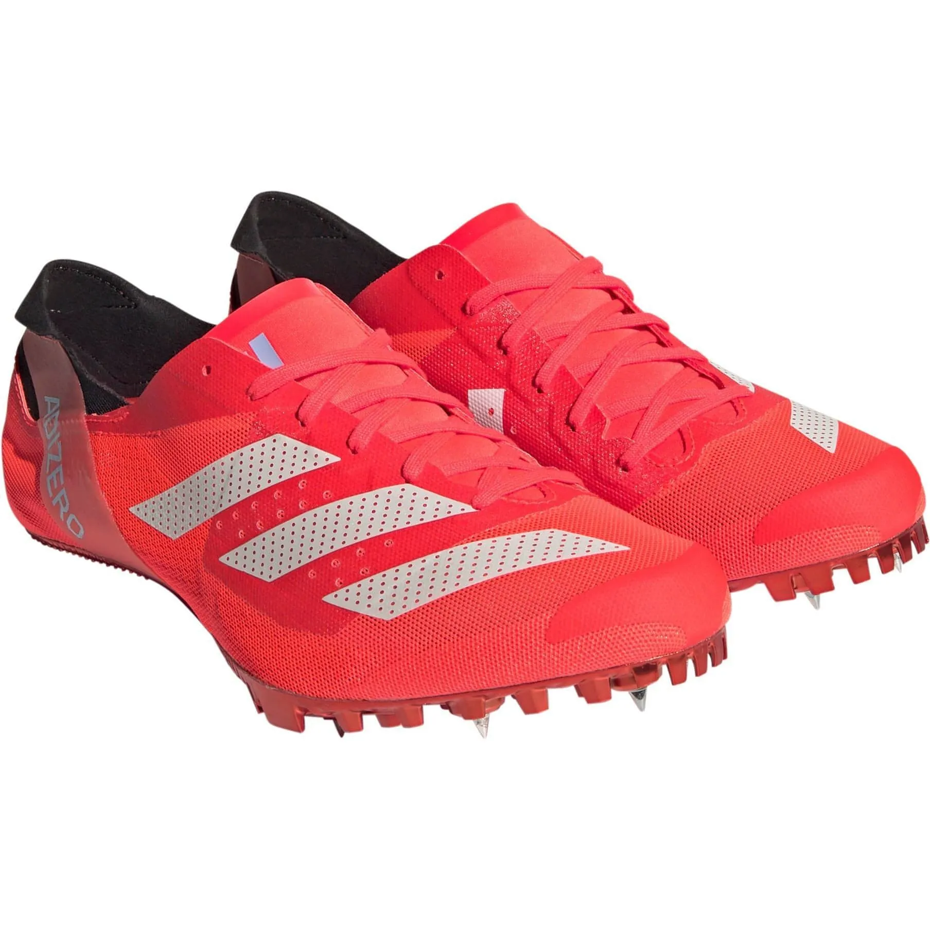 Red Adidas Adizero Finesse High-Performance Running Spikes