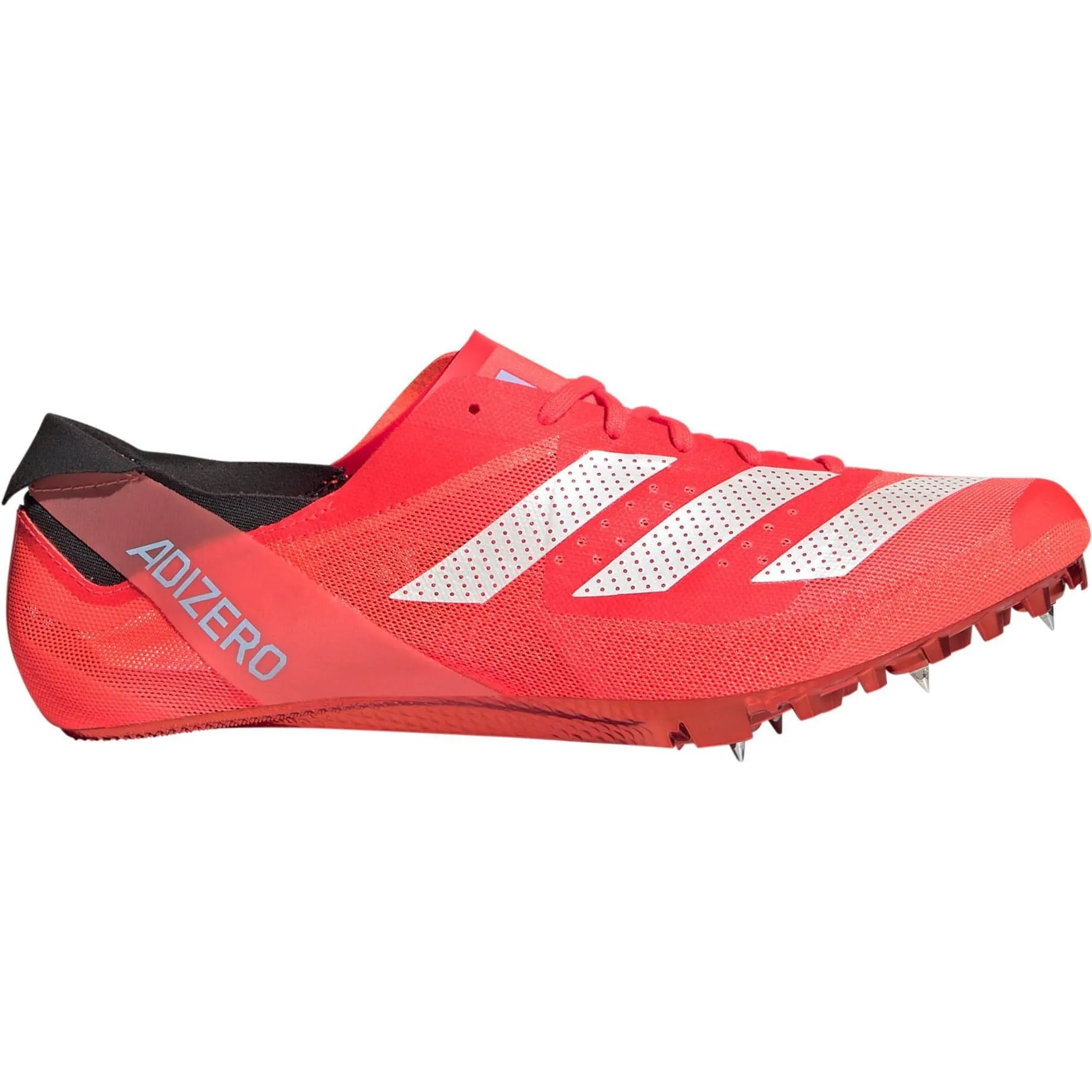 Red Adidas Adizero Finesse High-Performance Running Spikes