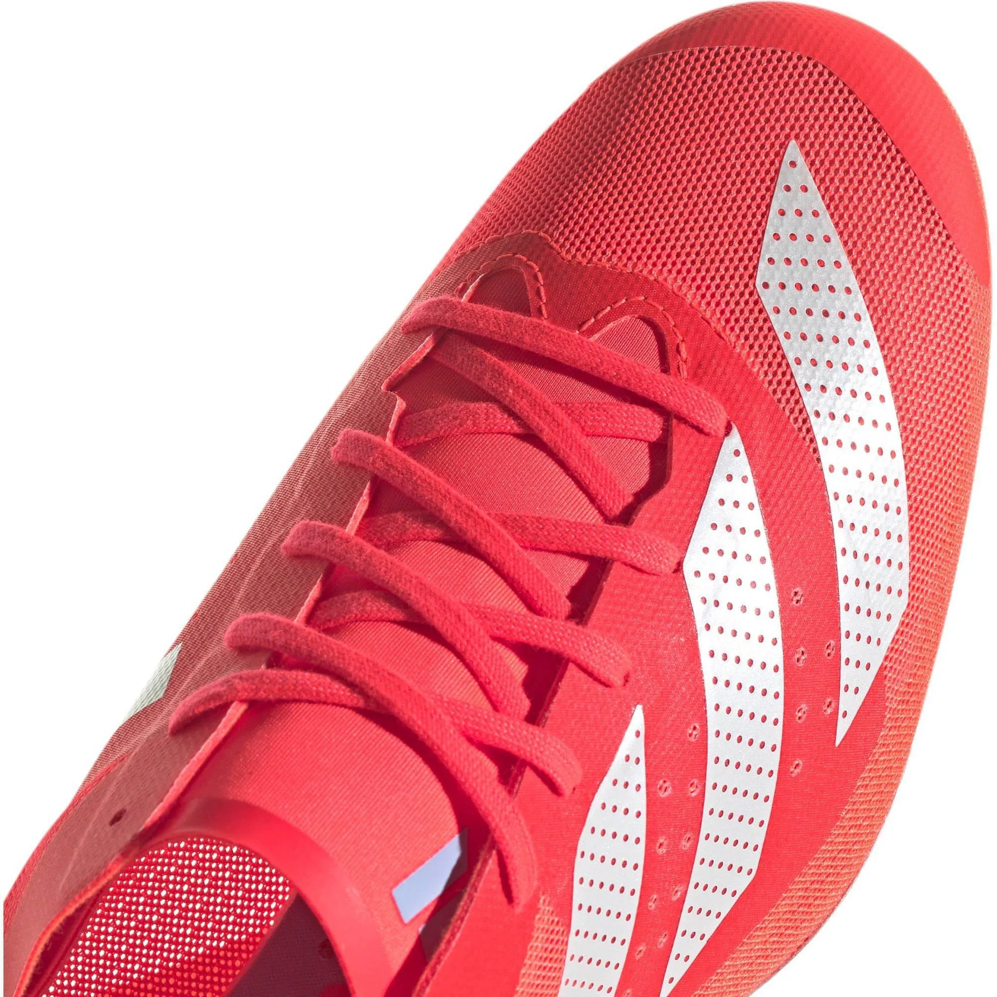 Red Adidas Adizero Finesse High-Performance Running Spikes