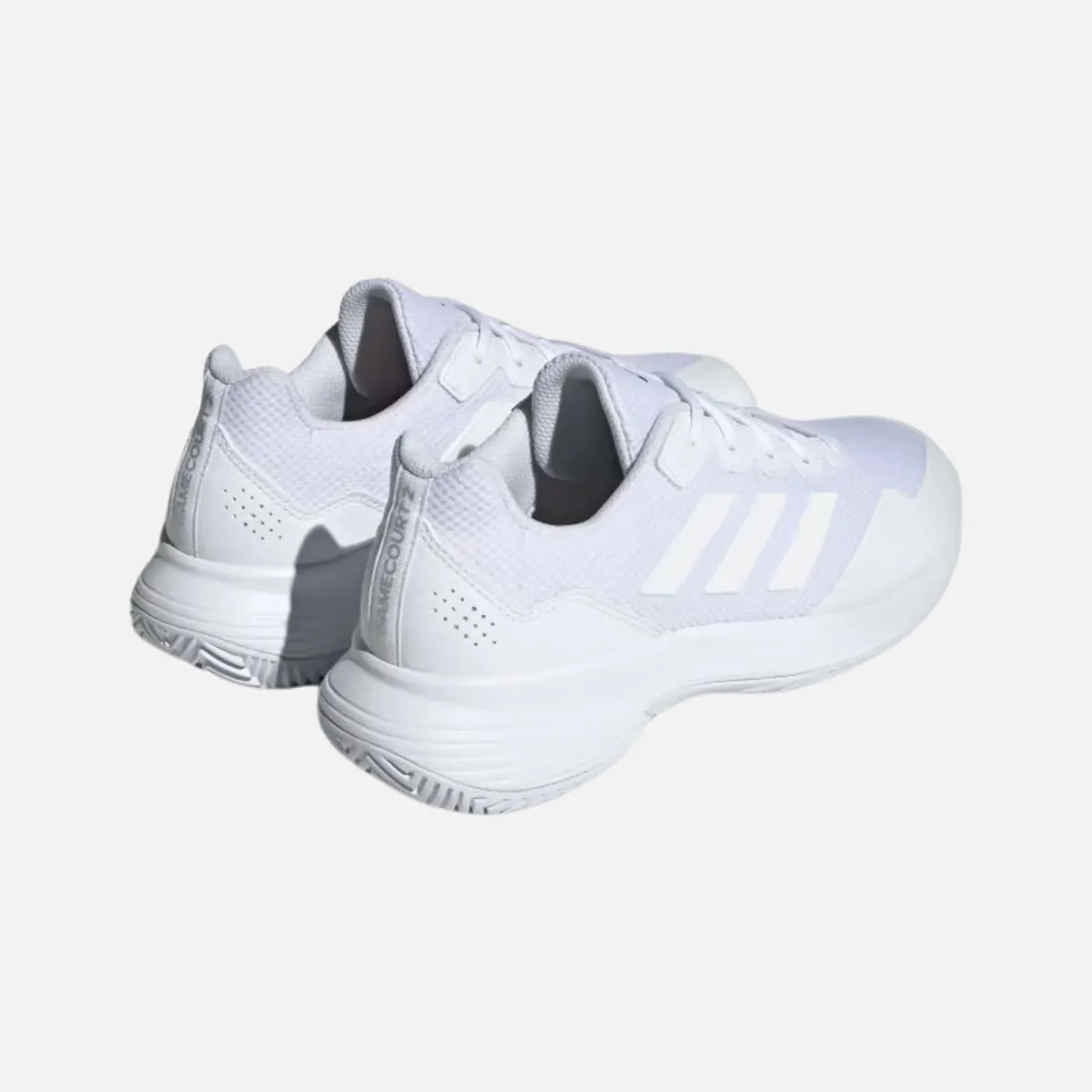 Adidas GAMECOURT 2.0 Tennis Shoes -Cloud White/Cloud White/Matte Silver