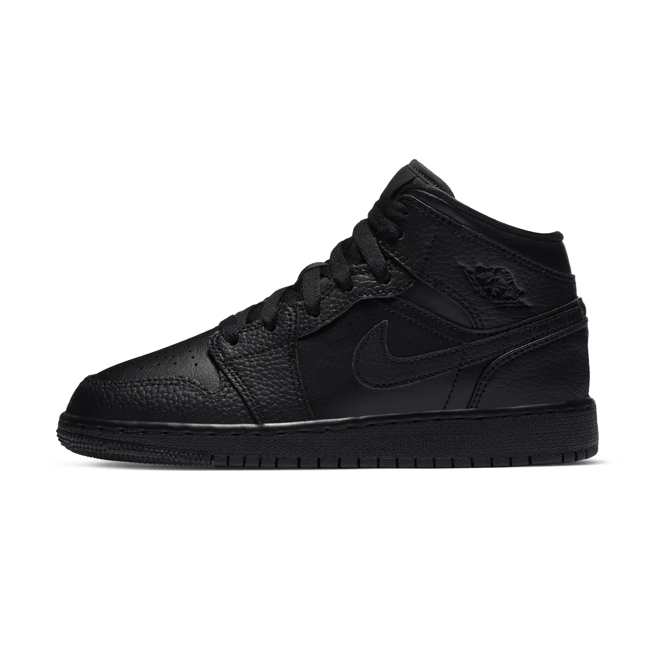 Air Jordan 1 Mid GS 'Triple Black' 2020