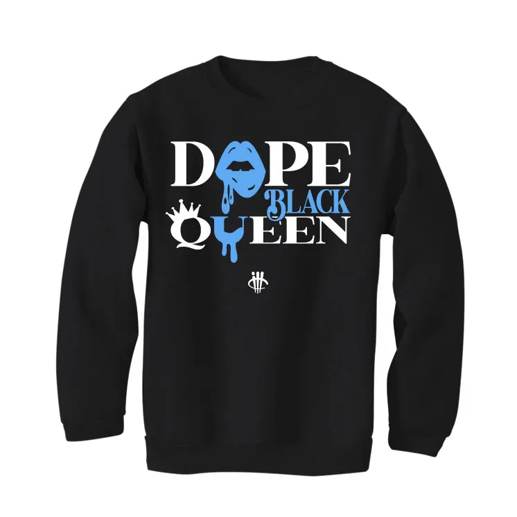 Air Jordan 1 "UNC Toe" Black T-Shirt (Dope Black Queen)