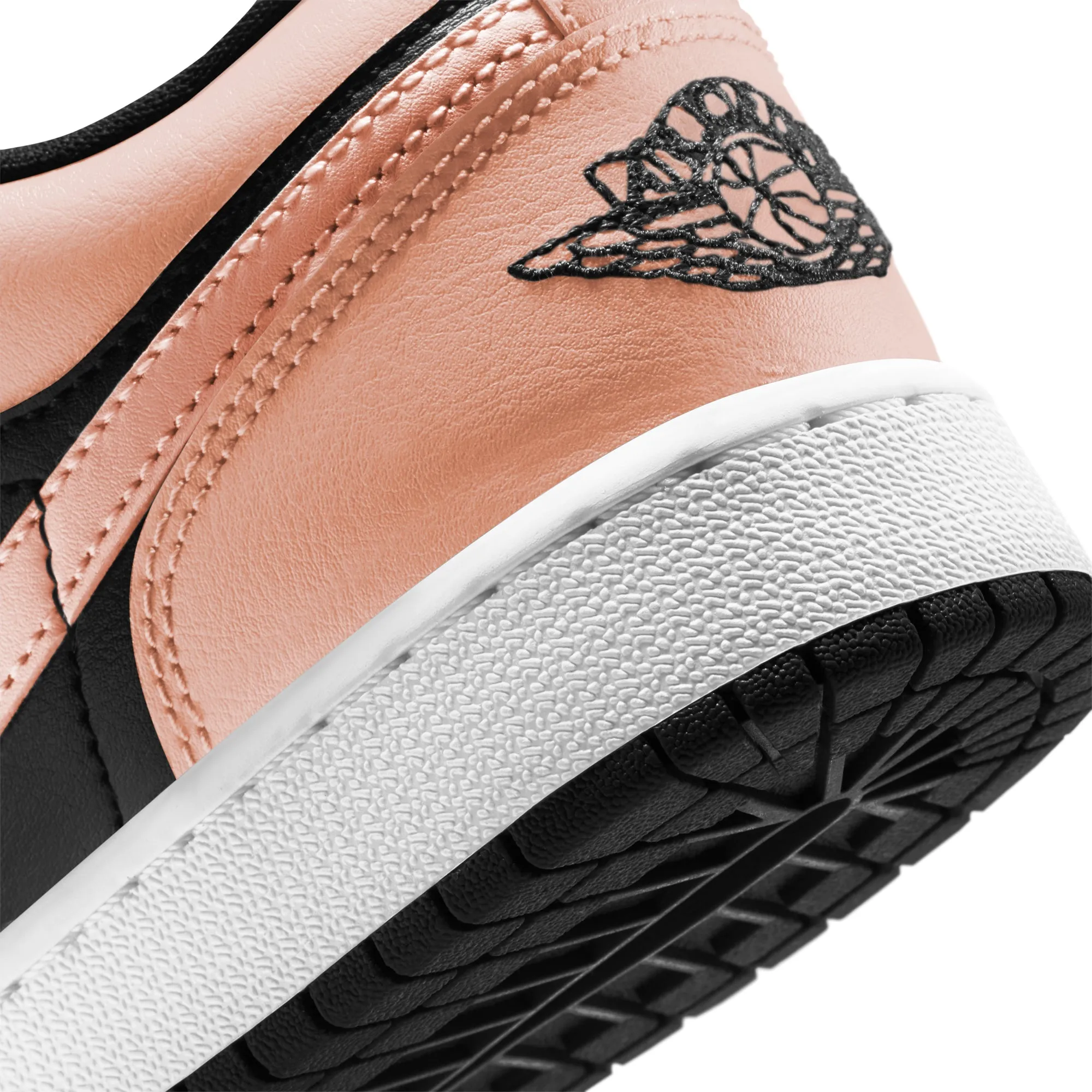 Air Jordan 1 Youth Low Shoes 'Black/Arctic Orange-White'