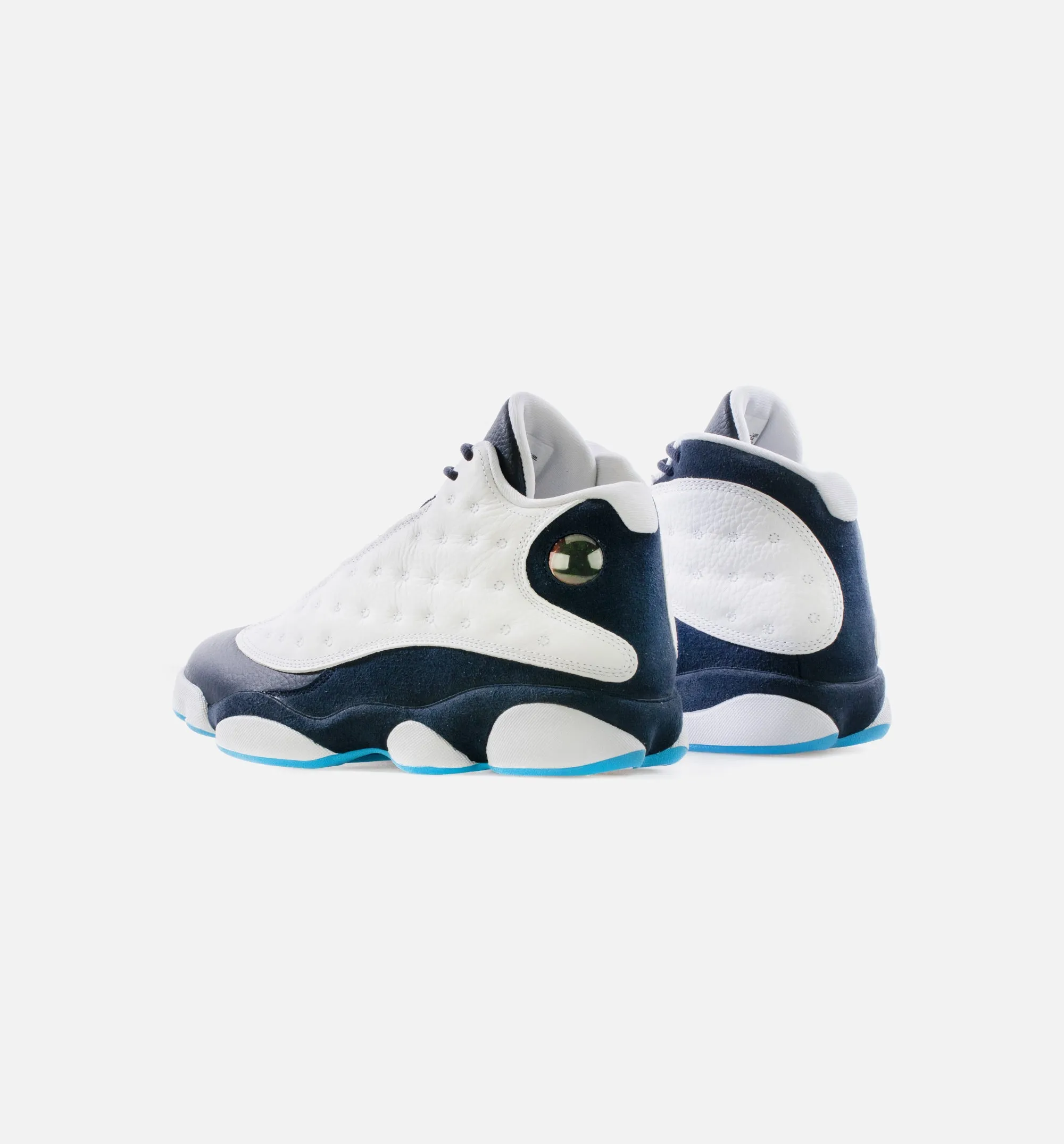 Air Jordan 13 Retro Obsidian Mens Lifestyle Shoe - White/Obsidian/Dark Powder Blue