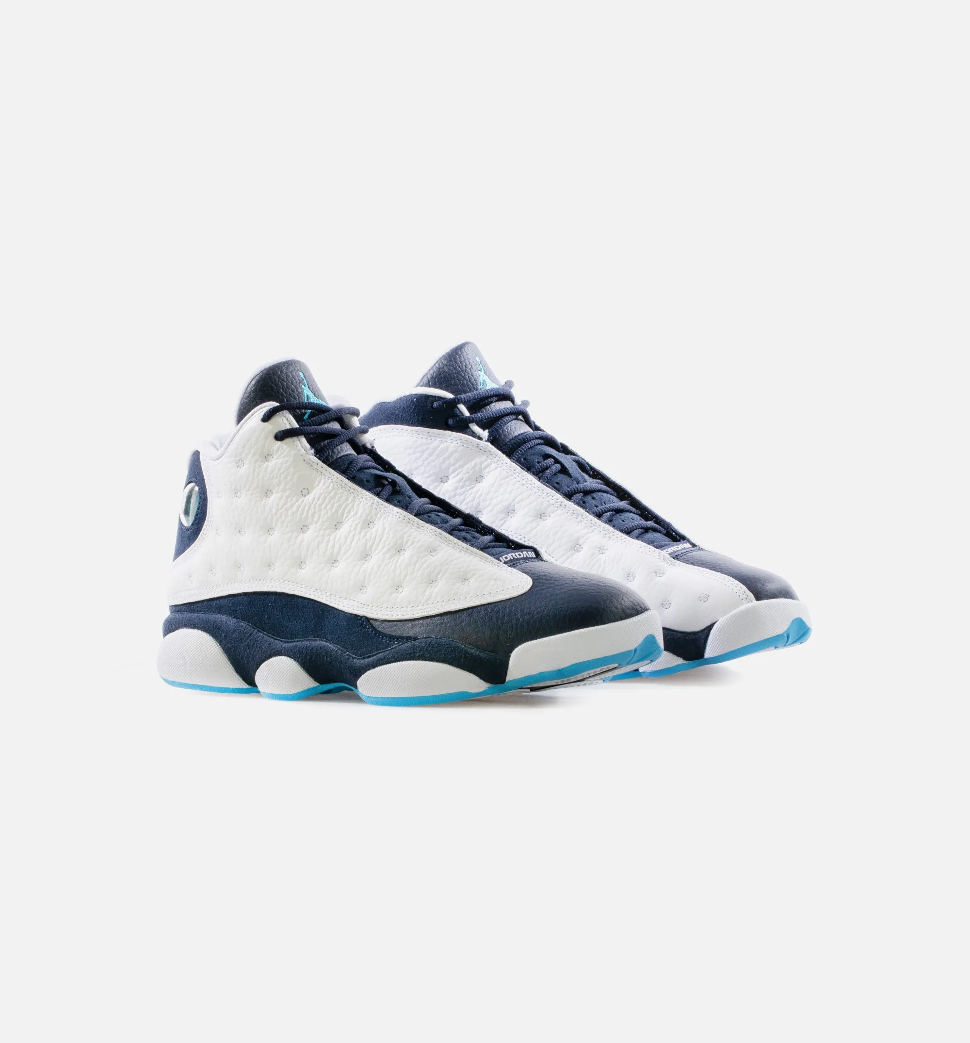 Air Jordan 13 Retro Obsidian Mens Lifestyle Shoe - White/Obsidian/Dark Powder Blue