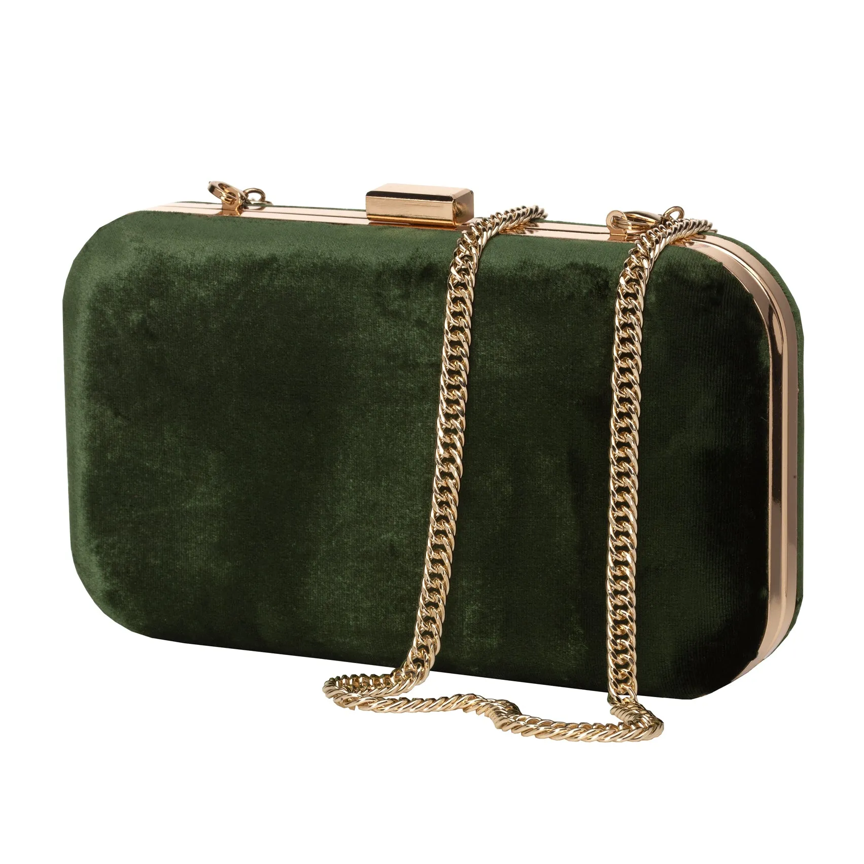 Amelia Forest Green Clutch