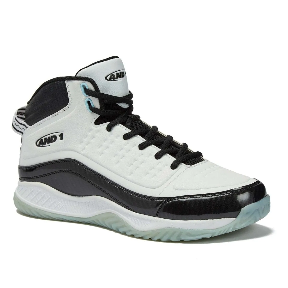 AND1 MEN'S PULSE 2.0 WHITE/BLACK BASKETBALL SHOE