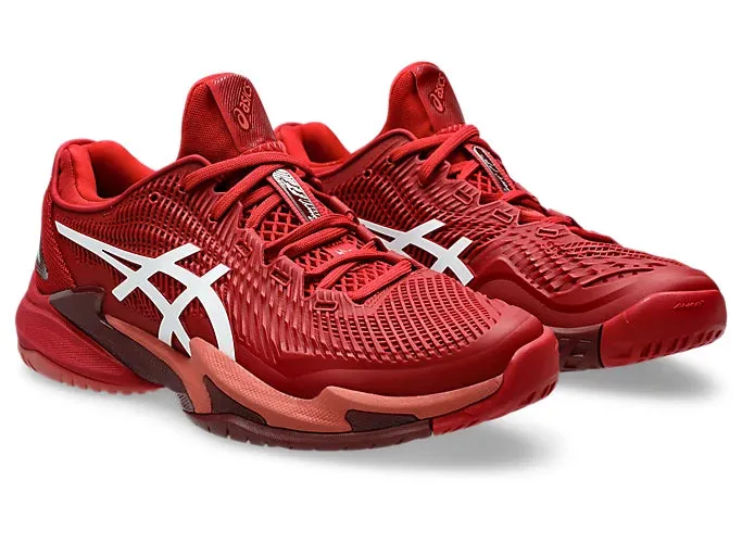 Asics Court FF 3 Novak Tennis Shoe | Cranberry/White