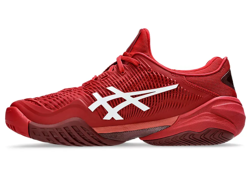 Asics Court FF 3 Novak Tennis Shoe | Cranberry/White