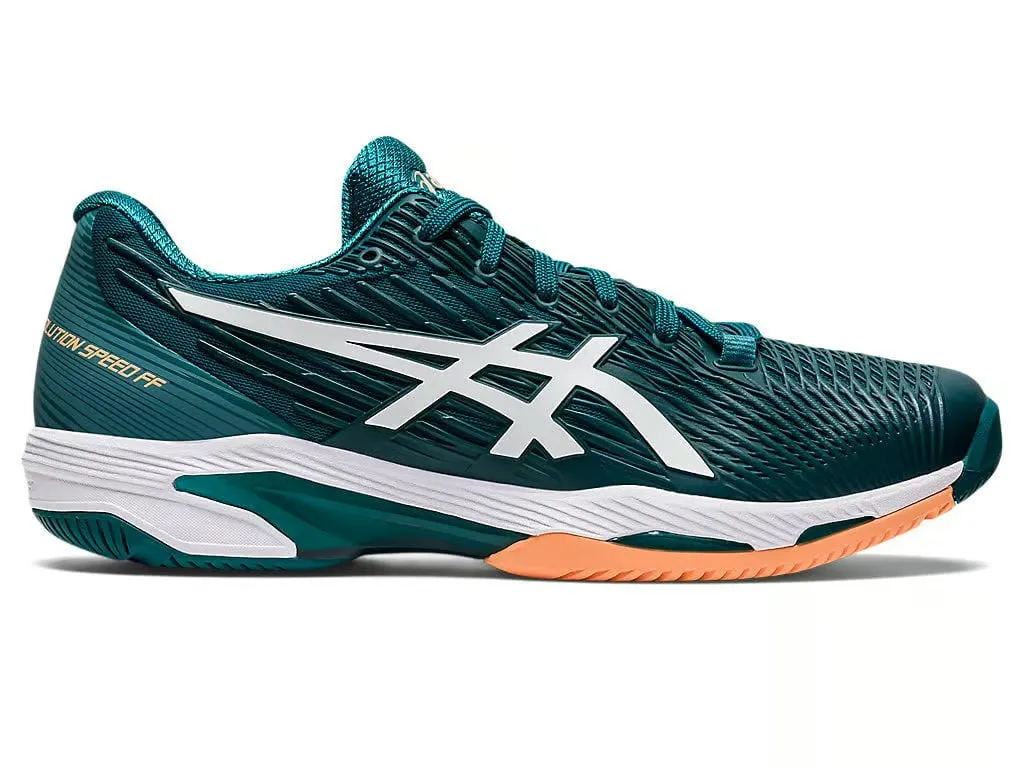 Asics Solution Speed FF 2 Tennis Shoe - Velvet Pine/White