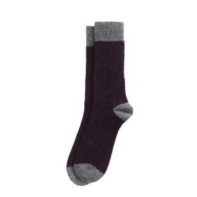 Barbour Houghton Sock Fig / AsphaLight