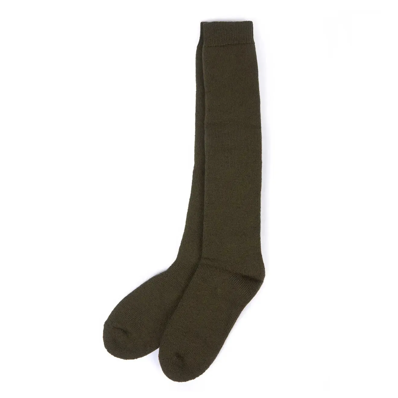 Barbour Wellington Knee Socks Olive Green