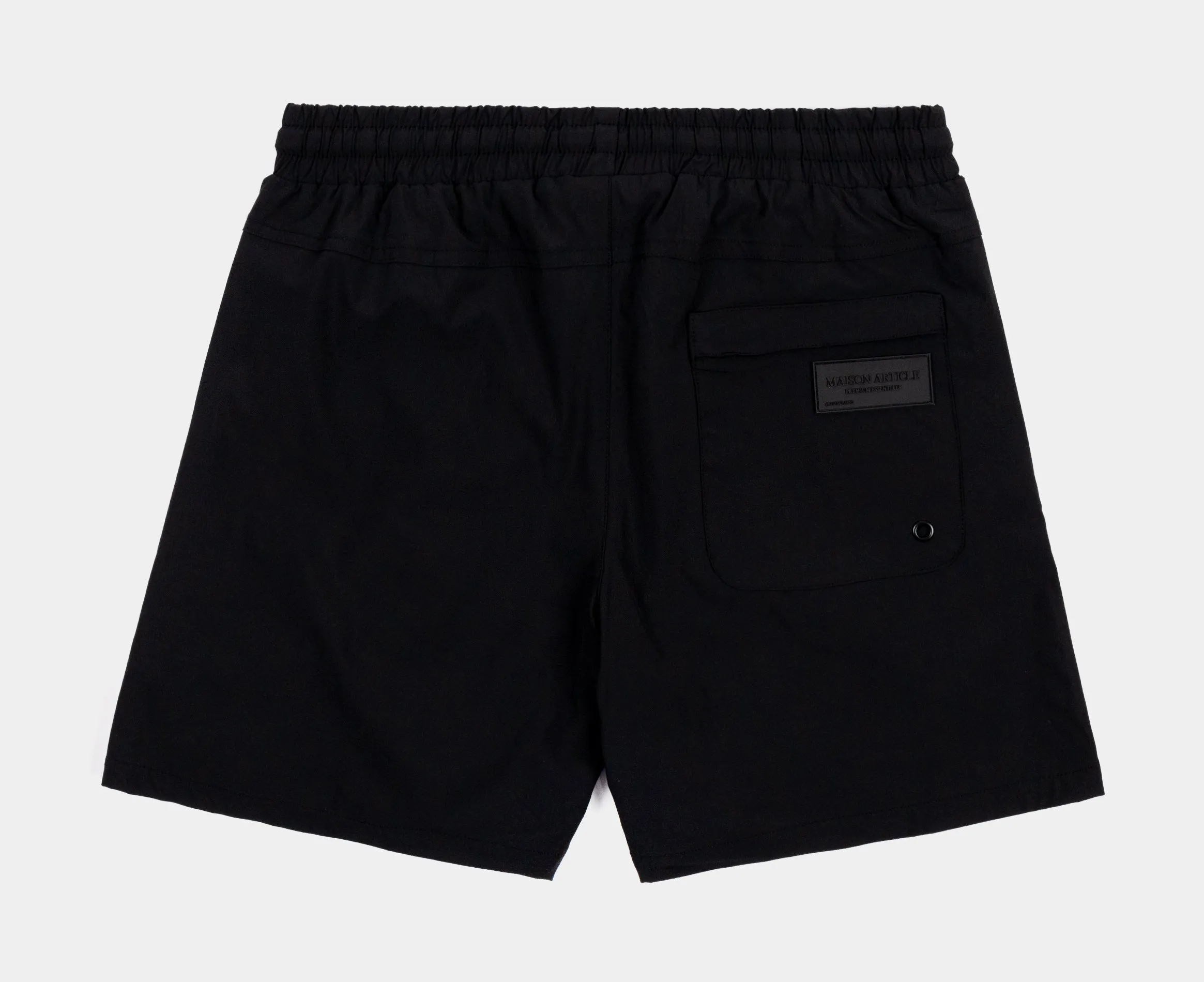 Black Strech Hybrid Mens Shorts (Black)