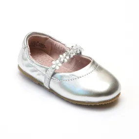 FINAL SALE - L'Amour Girls H480 Silver Ballet Shoes