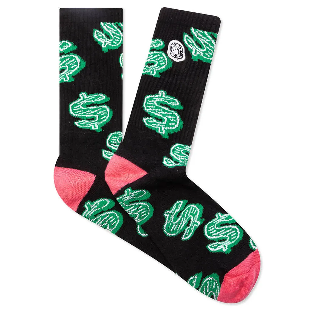 Hidden Wealth Sock - Black