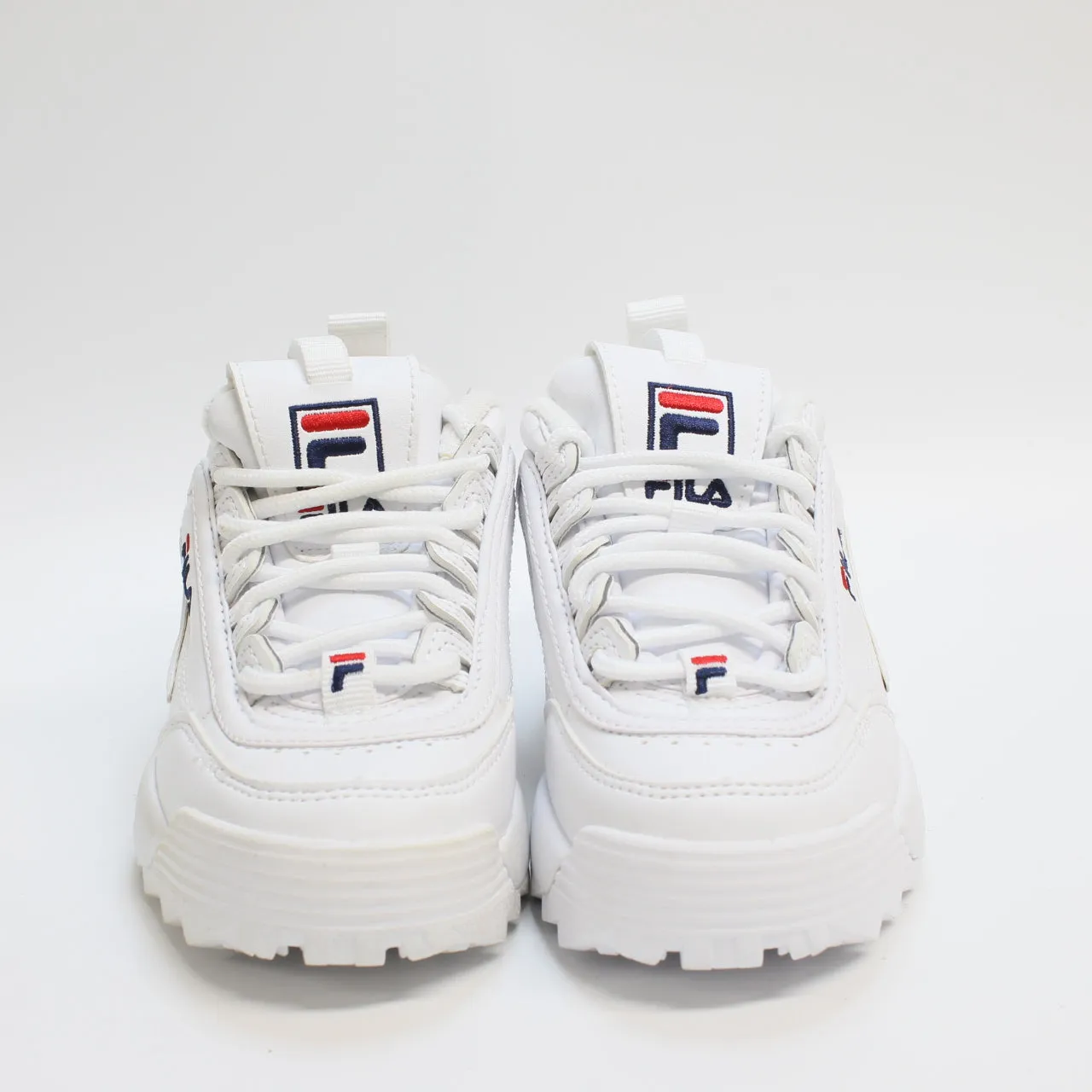 Kids Fila Disruptor Ii Kids White Fila Navy Fila Red Uk Size 10 Youth