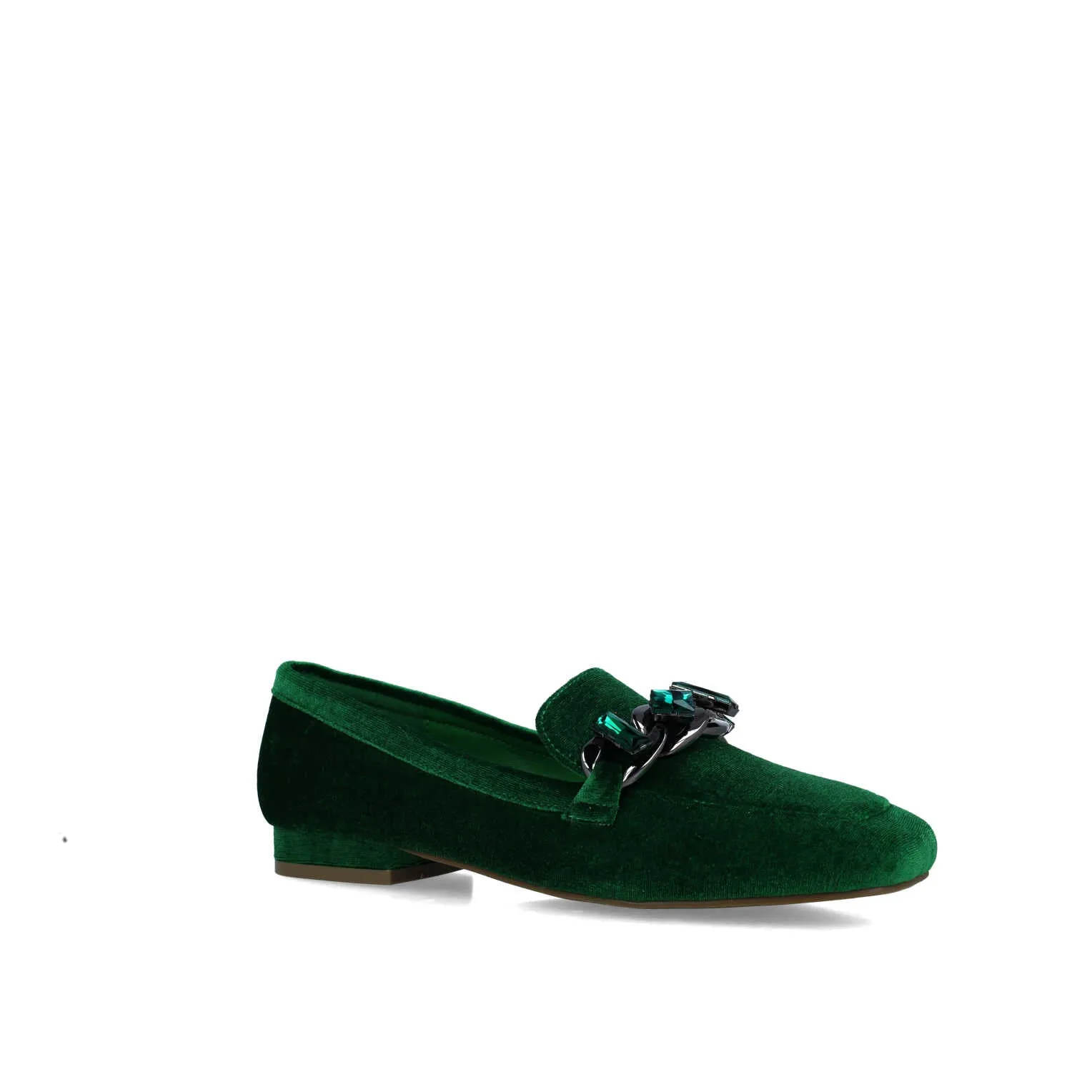 MENBUR Green Velvet Loafer