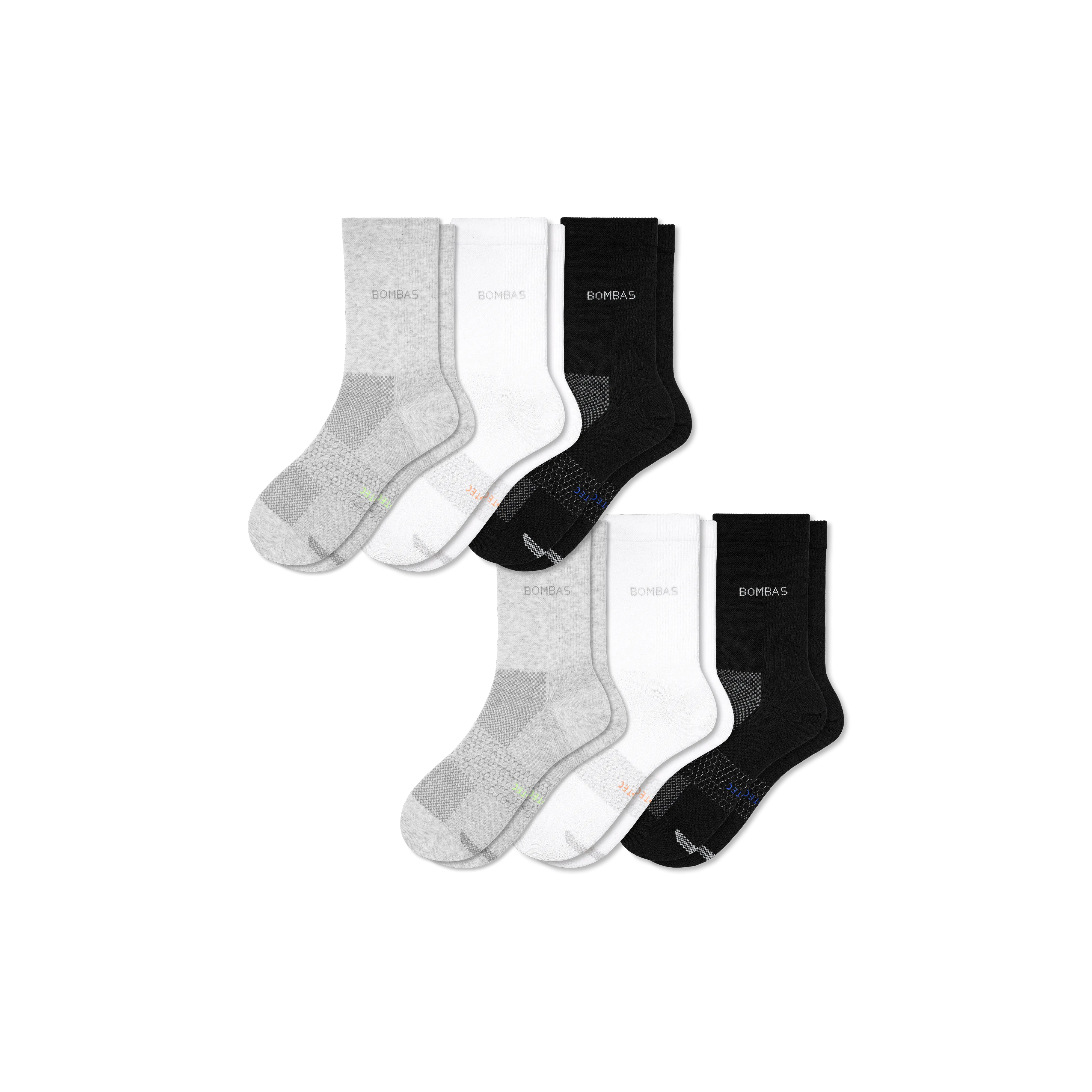 Men's Performance Compression Ankle Socks 6-Pack