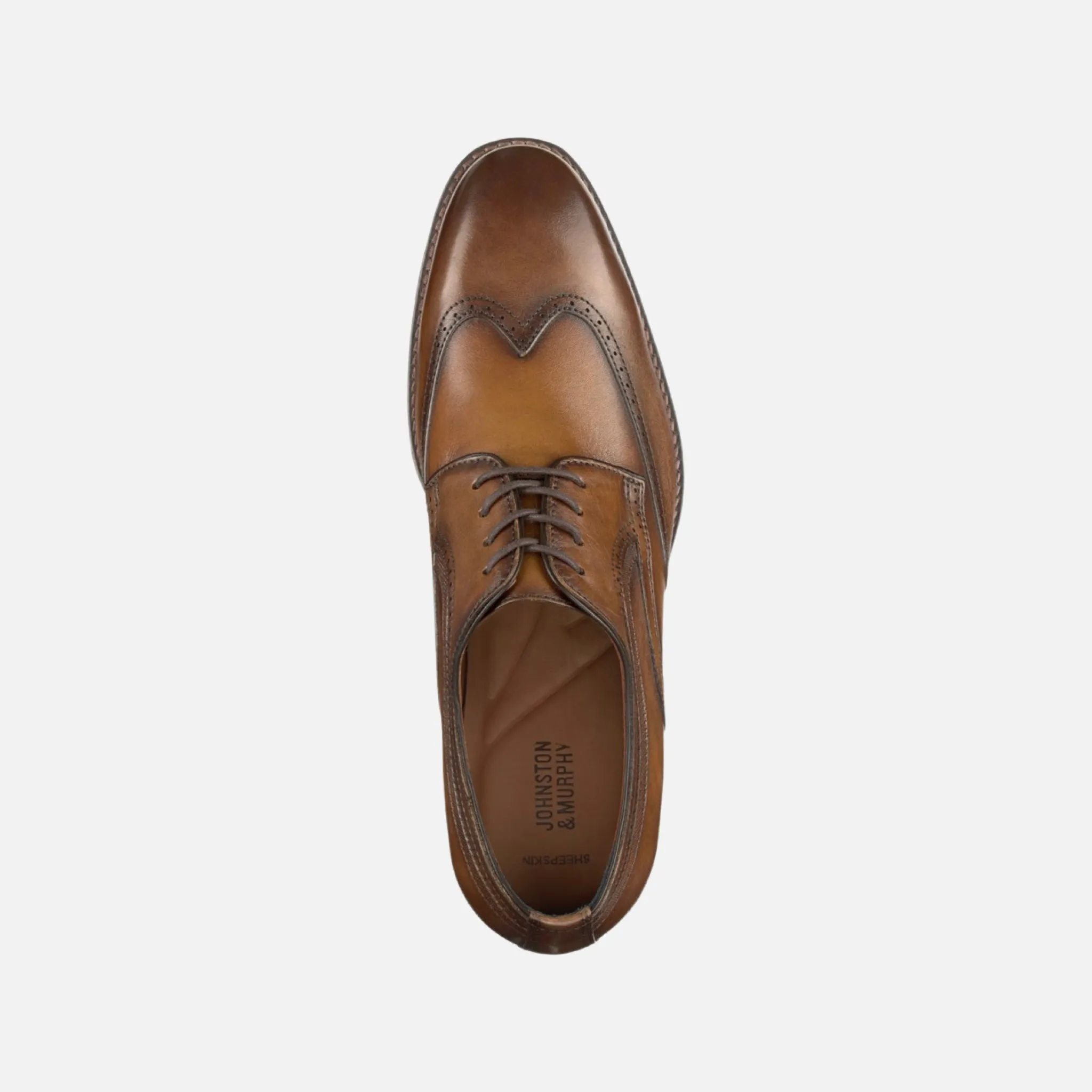 Mens Wingtip Shoe Tan | Johnston & Murphy