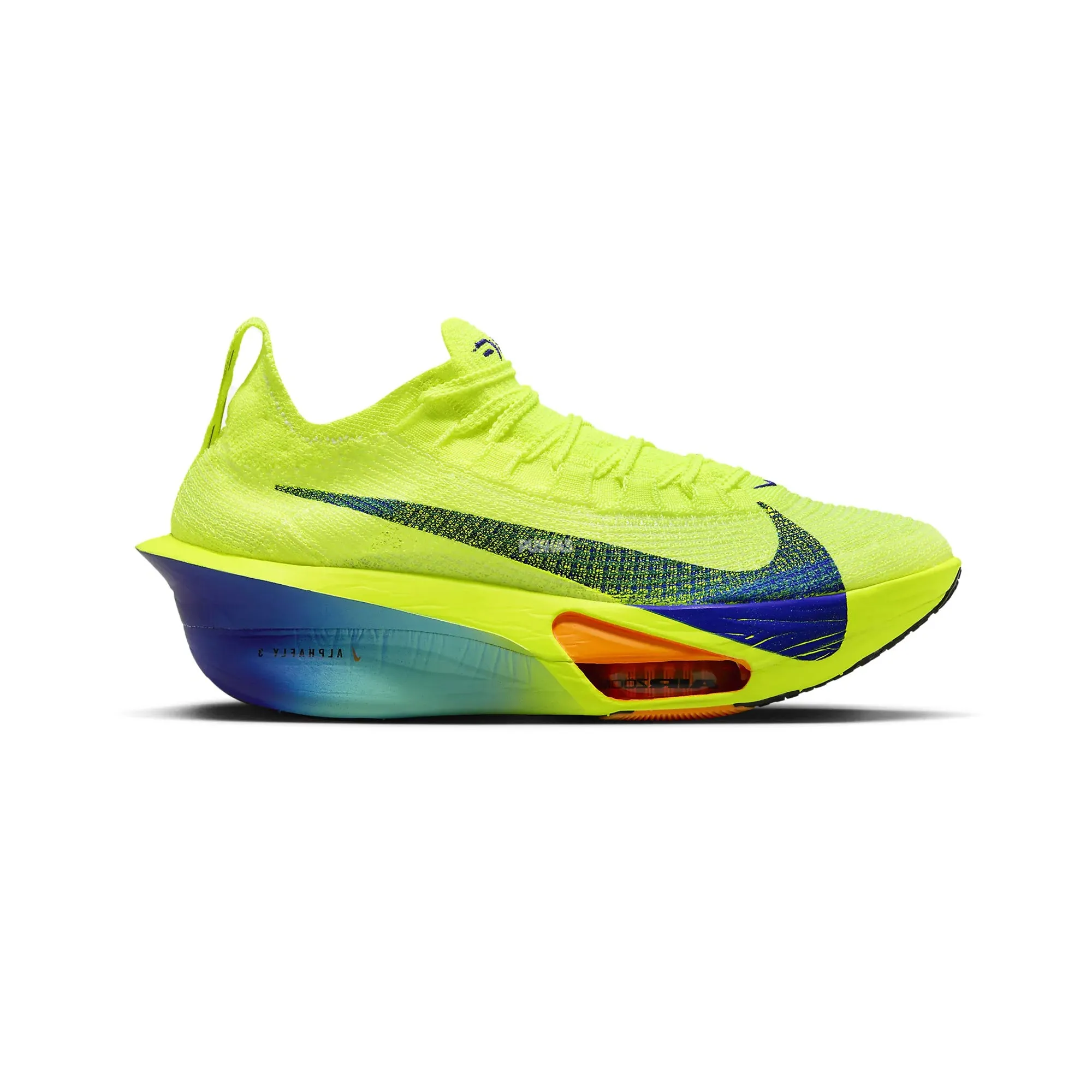 Optimize the title of this e-commerce product: Nike Alphafly 3 Volt Concord (2024) to Nike Alphafly 3 Running Shoes in Vibrant Volt and Concord Purple - 2024 Edition