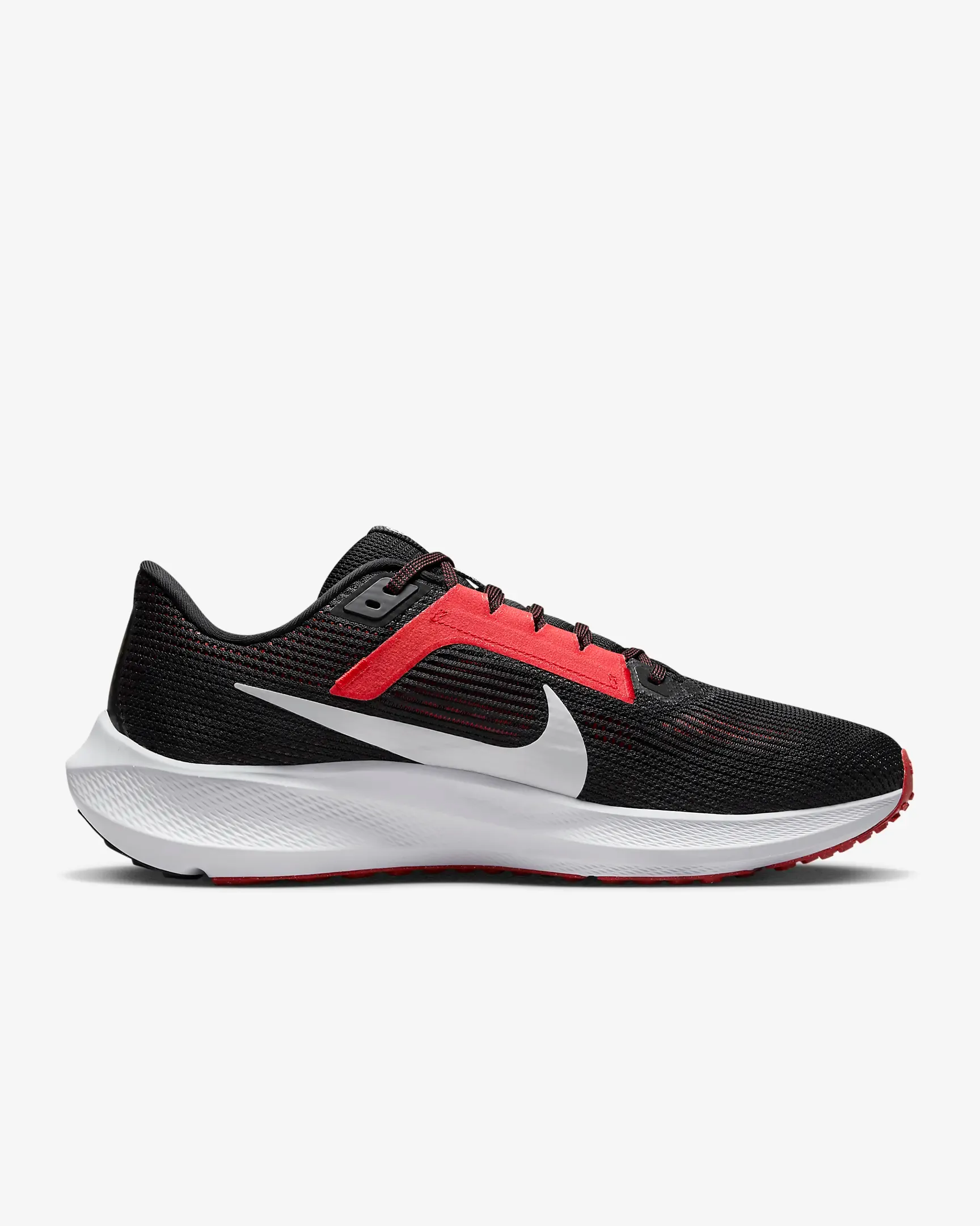 Nike Men's Pegasus 40 Shoes - Black / Light Crimson / White