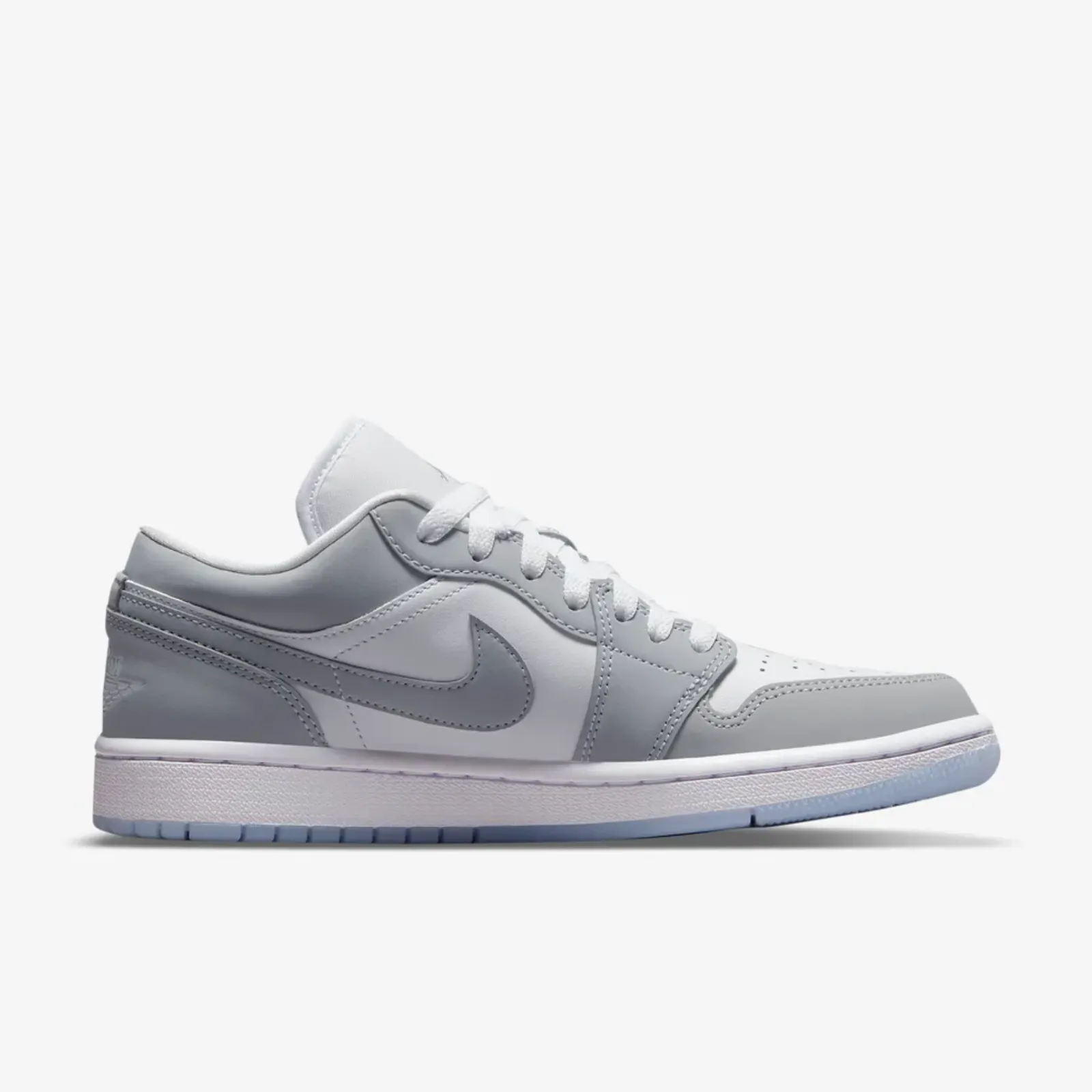 Nike Women's Air Jordan 1 Low Shoes - White / Wolf Grey