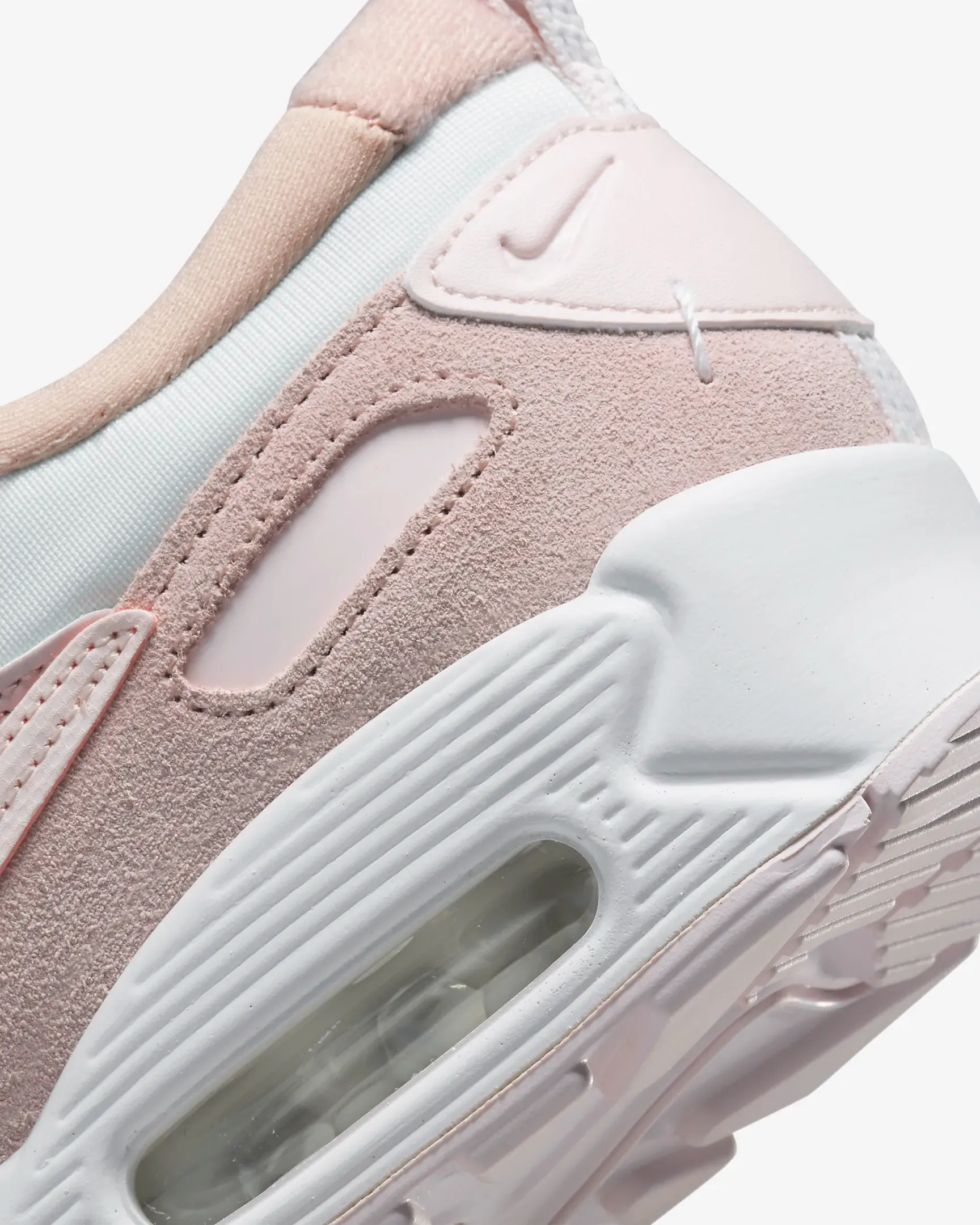 Nike Women's Air Max 90 Futura Shoes - Summit White / Barely Rose / Pink Oxford / Light Soft Pink