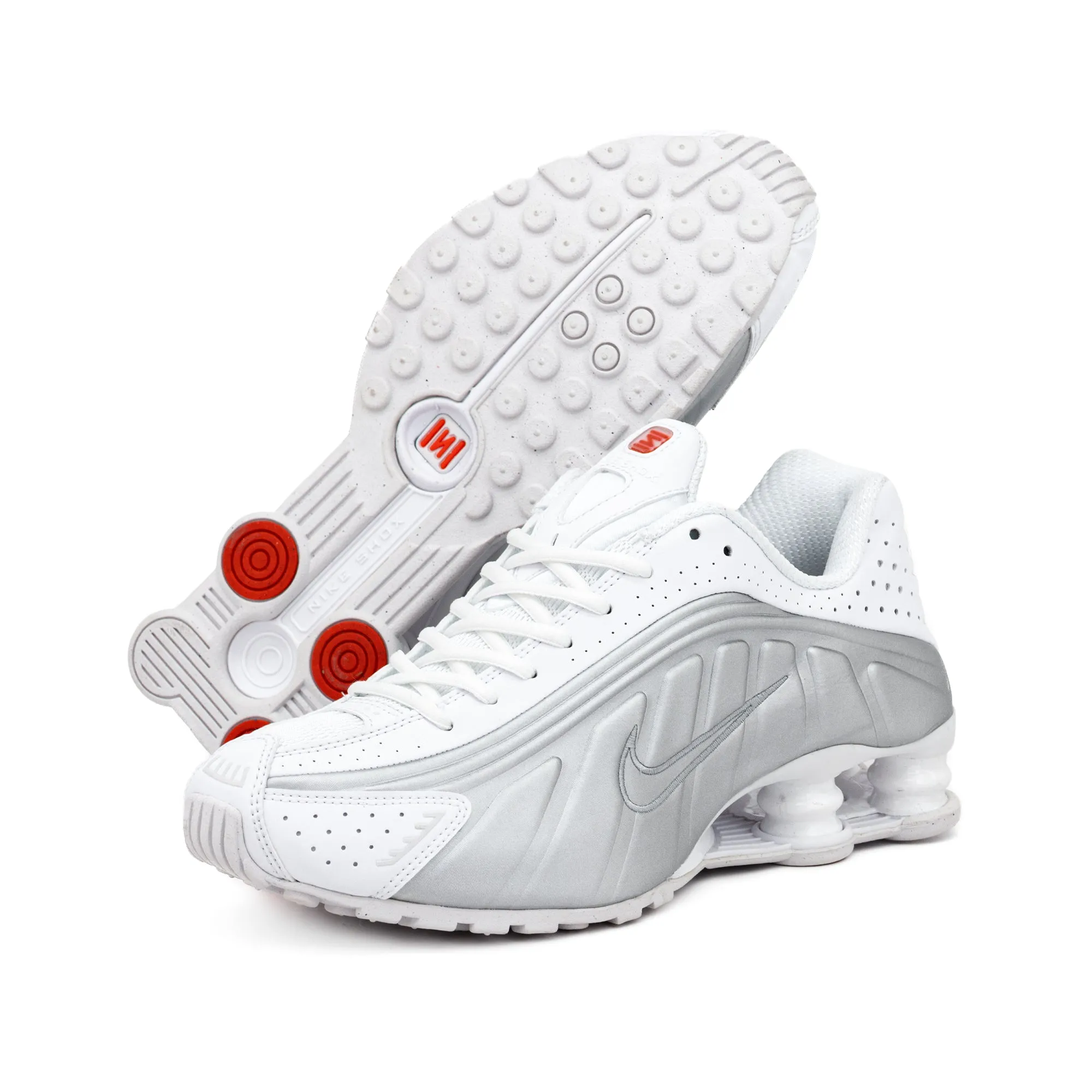 Nike Women's Shox R4 "White Metallic" AR3565-101