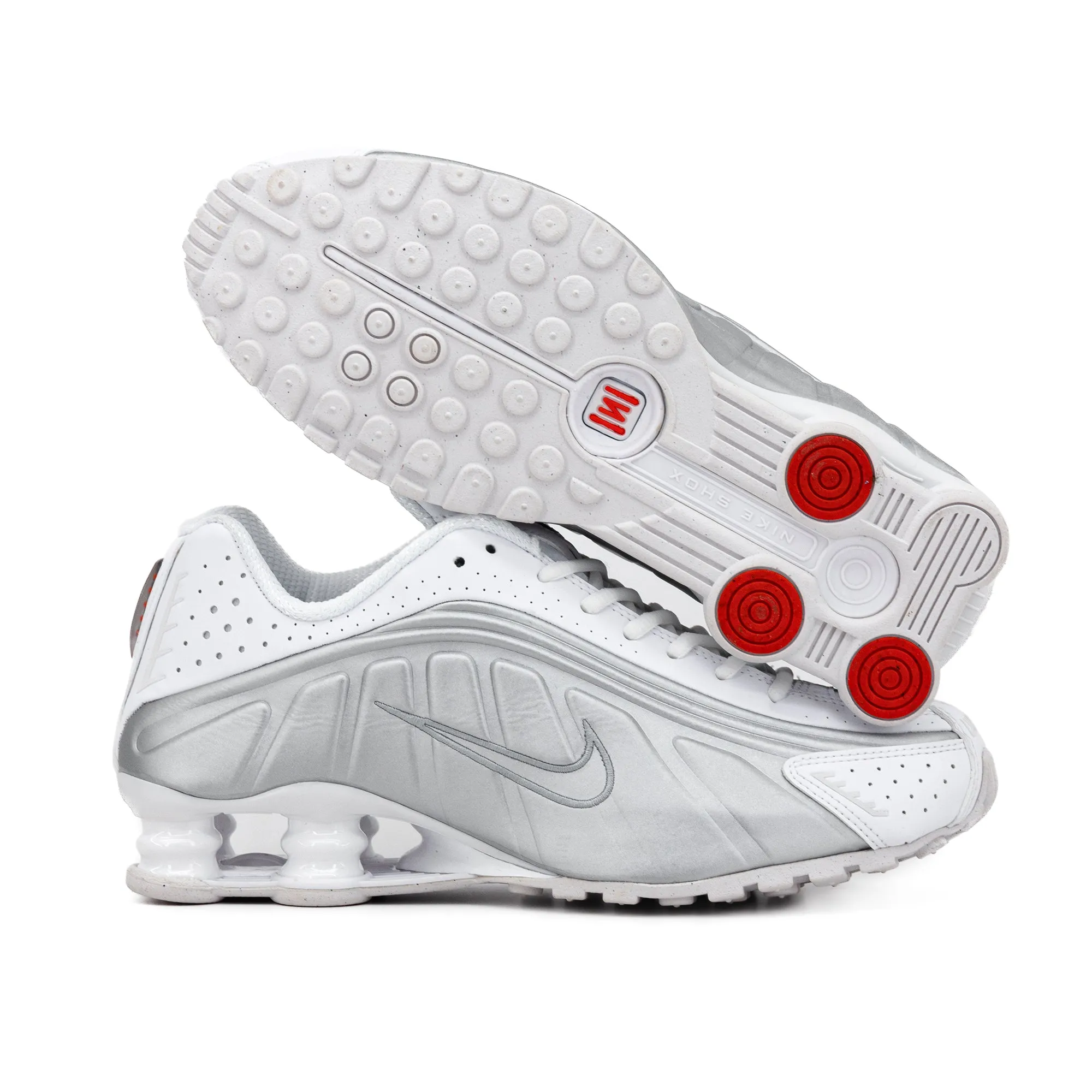 Nike Women's Shox R4 "White Metallic" AR3565-101