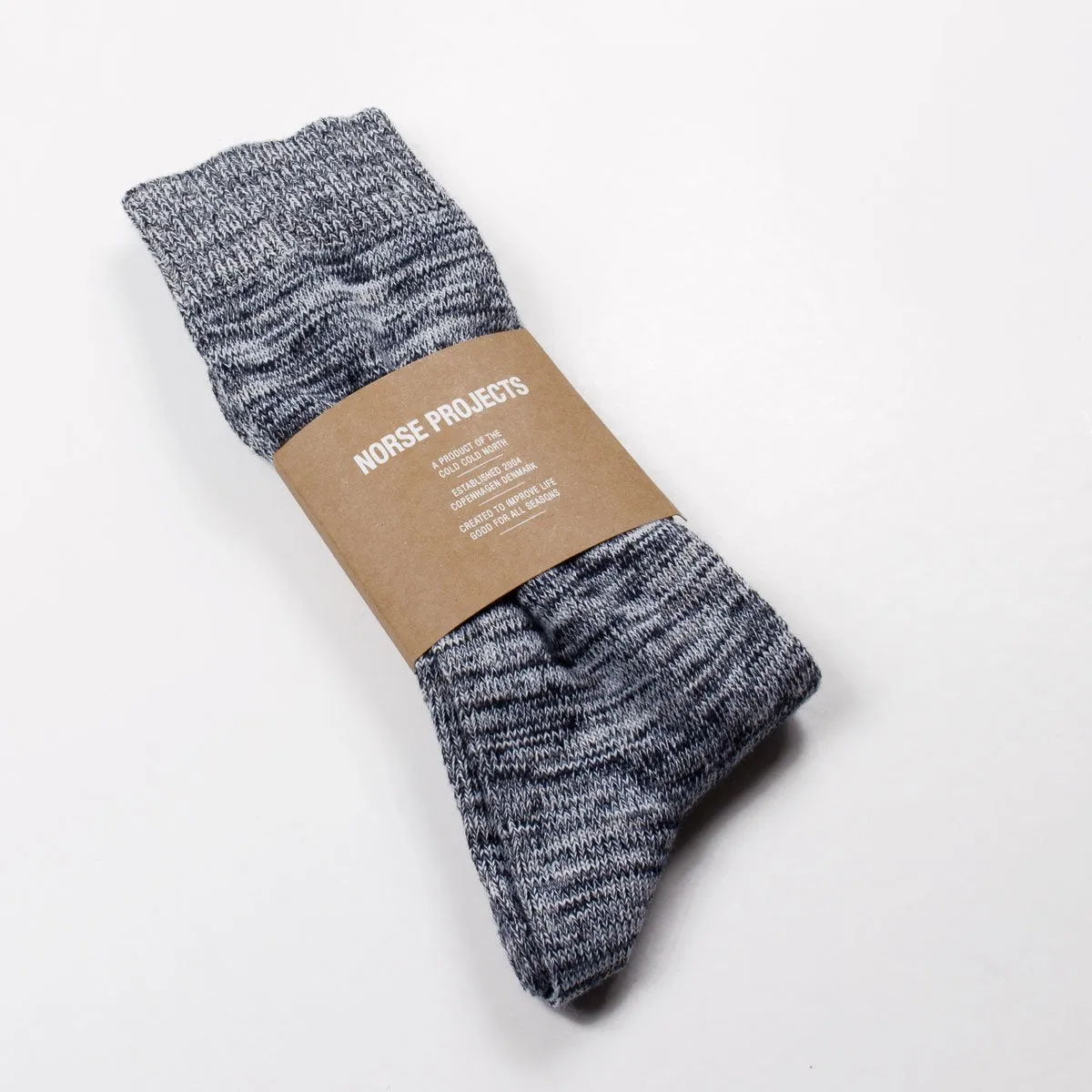 Norse Projects - Bjarki Blend Socks - Clouded Blue