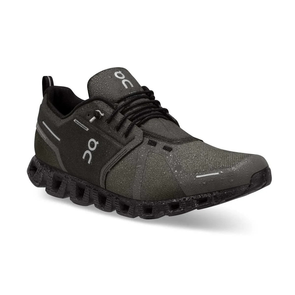 On Running Men's Cloud 5 Olive/Black Waterproof