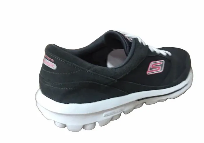 Skechers Womens Go Walk Action Sneakers, Model 13668/CCCL, Charcoal Grey