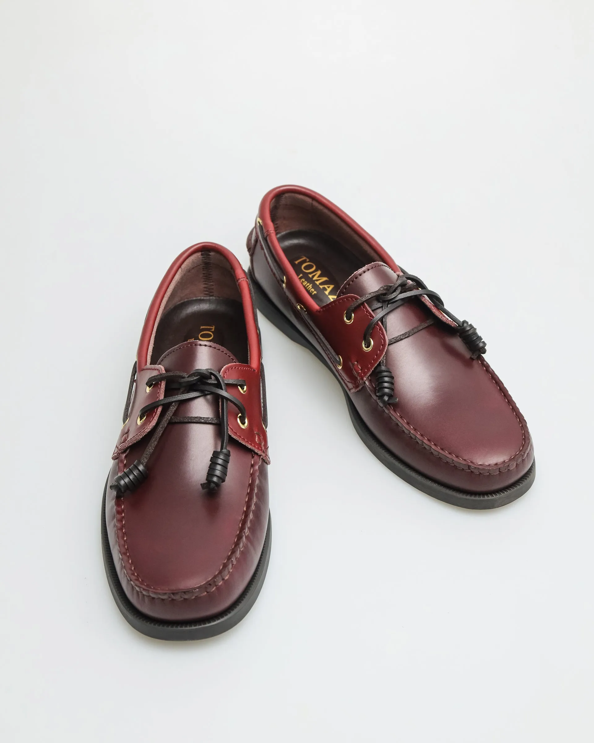 Tomaz BF999A Men's Boatshoes (Wine)