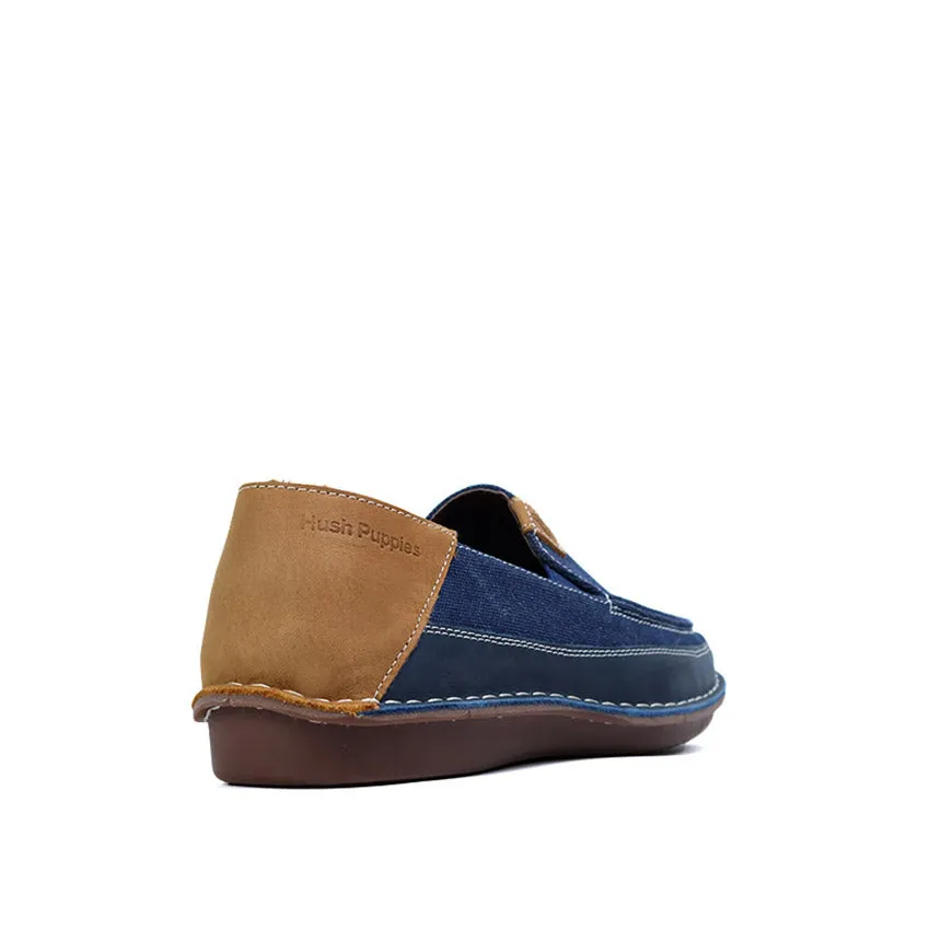 Weaver Slip On Men's Shoes - Navy Canvas Nubuck