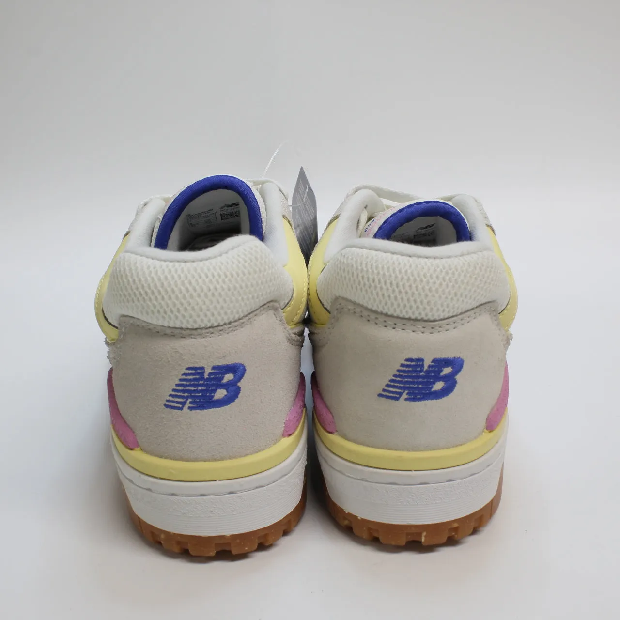 Womens New Balance Bb550 Cream Navy Yellow Pink White Gum Uk Size 5