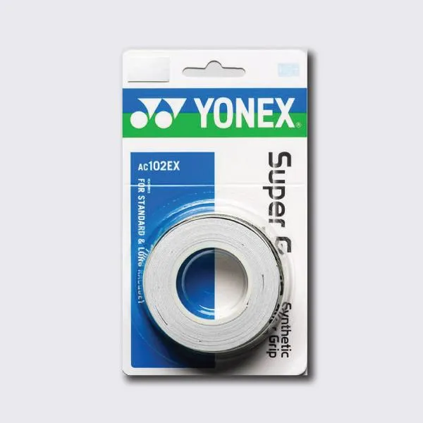 Yonex AC102 Super Grap Badminton & Tennis Overgrip (3-Pk)